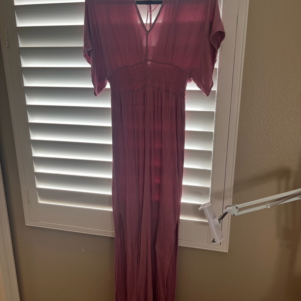 Elegant Mauve Maxi Dress